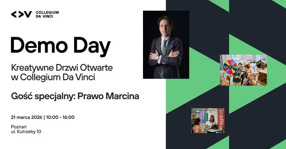 Sprawdź, jak mogą wyglądać Twoje studia. Kreatywne Drzwi Otwarte w Collegium Da Vinci 